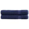  Premium Towels SOLUND 2pcs Navy Blue 100x200cm 600gsm Colour navy blue Size 100 x 200 cm Quantity in Package 2 