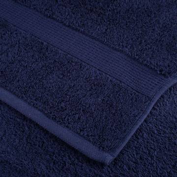 Premium Navy Blue Towels SOLUND - 2pcs 100x200cm 600gsm