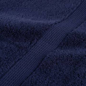 Premium Navy Blue Towels SOLUND - 2pcs 100x200cm 600gsm