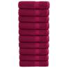  Premium Bath Towels SOLUND 10pcs Bordeaux 100x150cm 600gsm Colour bordeaux Size 100 x 150 cm Quantity in Package 10 