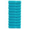  Premium Shower Towels SOLUND 10 pcs Turquoise 70x140 cm 600 gsm Colour turquoise Size 70 x 140 cm Quantity in Package 10 