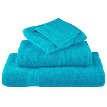 Premium Shower Towels SOLUND - 10 pcs Turquoise 70x140 cm 600 gsm