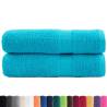 Premium Hand Towels SOLUND 2 pcs Turquoise 50x100 cm