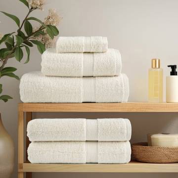 Premium Hand Towels SOLUND 10 pcs - Soft Durable Cream Towels