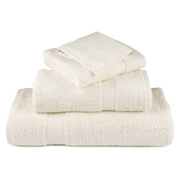 Premium Hand Towels SOLUND 10 pcs - Soft Durable Cream Towels