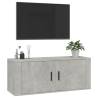 Wall Mounted TV Cabinet Concrete Grey - Stylish Storage Solution