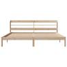 Super King Bed Frame with Headboard - Solid Pine 180x200 cm