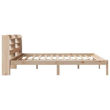 Super King Bed Frame with Headboard - Solid Pine 180x200 cm