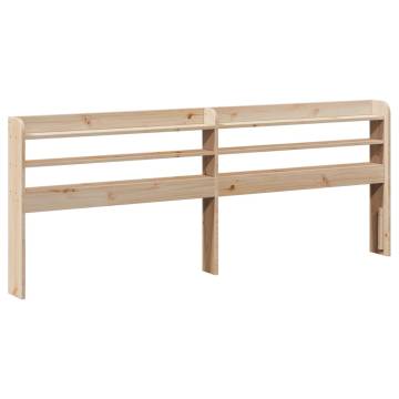 Super King Bed Frame with Headboard - Solid Pine 180x200 cm