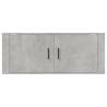 Wall Mounted TV Cabinet Concrete Grey - Stylish Storage Solution