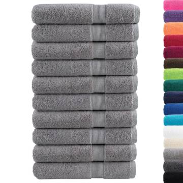 Premium SOLUND Towels - 10pcs Grey 100x200cm (600gsm)