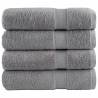  Premium Bath Towels SOLUND 4pcs Grey 100x150cm 600gsm Colour grey Size 100 x 150 cm Quantity in Package 4 