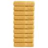  Premium Hand Towels SOLUND 10pcs Gold 50x100cm 600gsm Colour gold Size 50 x 100 cm Quantity in Package 10 