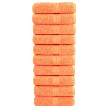 Premium SOLUND Soap Towels - 10 pcs Orange | 600 gsm