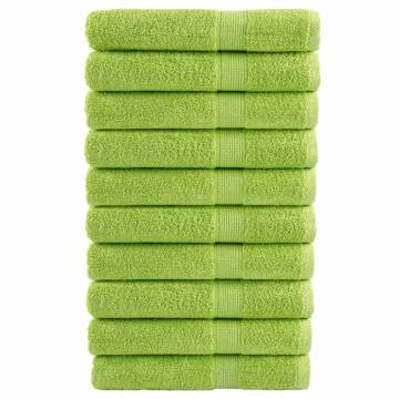 Premium Towels SOLUND 10 pcs Apple Green – 100x200 cm