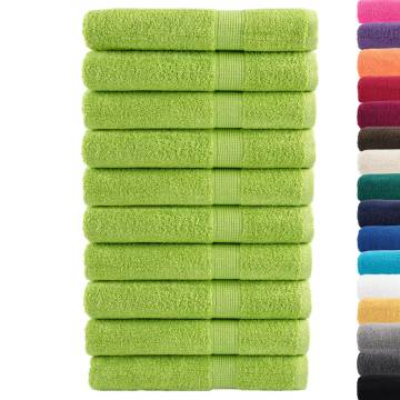 Premium Towels SOLUND 10 pcs Apple Green – 100x200 cm