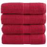  Premium Guest Towels SOLUND 4 pcs Red 30x50 cm 600 gsm Colour red Size 30 x 50 cm Quantity in Package 4 