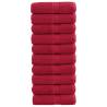  Premium Guest Towels SOLUND 10 pcs Red 30x50 cm 600 gsm Colour red Size 30 x 50 cm Quantity in Package 10 