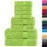 8 Piece Premium Towel Set SOLUND Apple Green - 600 GSM