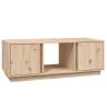 Elegant Solid Pine Coffee Table - 110x50x40 cm | HipoMarket