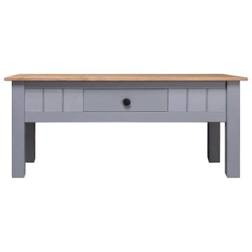 Coffee Table Grey 100x60 cm | Solid Pine Wood Panama Range