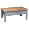 Coffee Table Grey 100x60 cm | Solid Pine Wood Panama Range