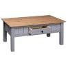 Coffee Table Grey 100x60 cm | Solid Pine Wood Panama Range