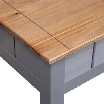 Coffee Table Grey 100x60 cm | Solid Pine Wood Panama Range