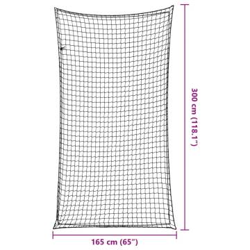 Trailer Net with Elastic Rope - Black 3x1.65m PP | HipoMarket