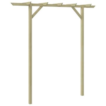 Wooden Garden Pergola 205x40x203 cm - Durable & Rot-Resistant