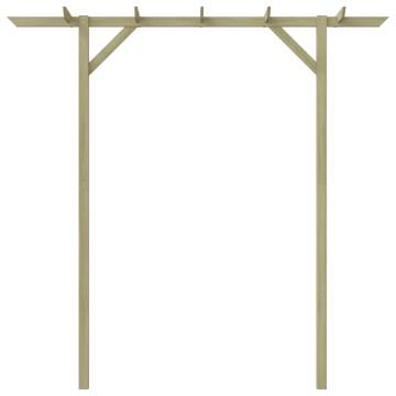 Wooden Garden Pergola 205x40x203 cm - Durable & Rot-Resistant