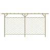 Wooden Garden Lattice Fence with Pergola Top | Hipo Market