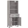 Elegant Highboard Grey Sonoma - Durable Engineered Wood Furniture