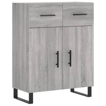 Elegant Highboard Grey Sonoma - Durable Engineered Wood Furniture