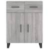 Elegant Highboard Grey Sonoma - Durable Engineered Wood Furniture