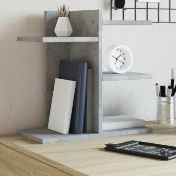 Concrete Grey Desk Organiser - Stylish & Durable Storage