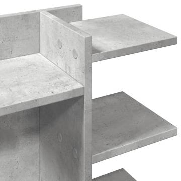 Concrete Grey Desk Organiser - Stylish & Durable Storage