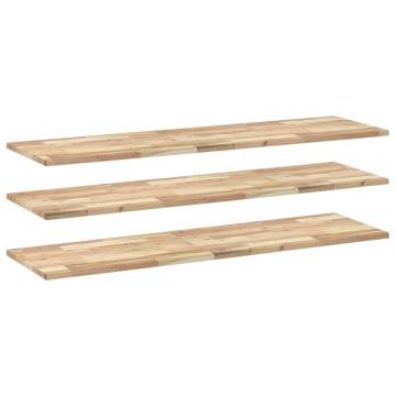 Floating Shelves 3 pcs - Solid Acacia Wood | HipoMarket