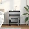 Dressing Table & Stool Concrete Grey - Stylish Bedroom Decor