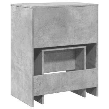 Dressing Table & Stool Concrete Grey - Stylish Bedroom Decor