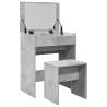 Dressing Table & Stool Concrete Grey - Stylish Bedroom Decor