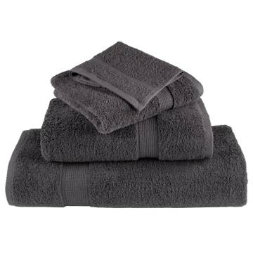 Premium Soap Towels SOLUND - 50pcs Anthracite 30x30cm 600gsm