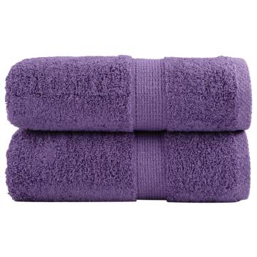 Premium Guest Towels SOLUND - 2 Pcs Purple 30x50 cm