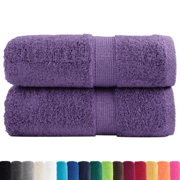 Premium Guest Towels SOLUND - 2 Pcs Purple 30x50 cm