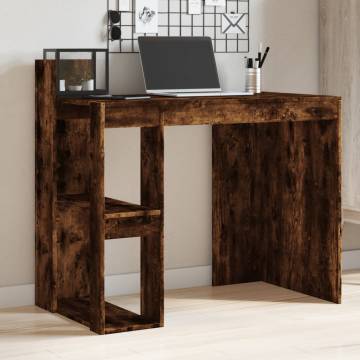 Stylish Smoked Oak Office Desk - 103.5x56.5x94 cm