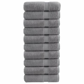 Premium Shower Towels SOLUND 10pcs - Grey 70x140cm 600gsm