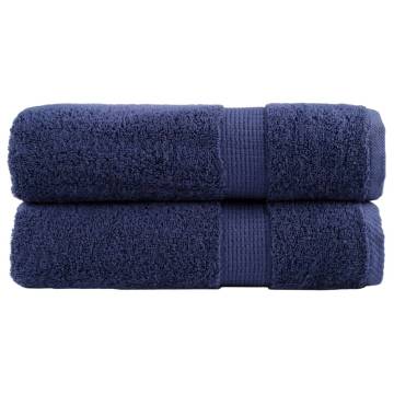 Premium Hand Towels SOLUND Navy Blue 50x100cm 600gsm - 2pcs