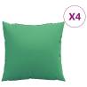 Sofa Cushions 4 pcs Green 40x40 cm Fabric - HipoMarket