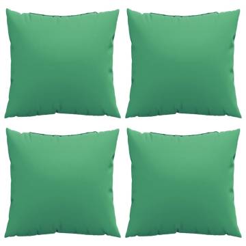 Sofa Cushions 4 pcs Green 40x40 cm Fabric - HipoMarket