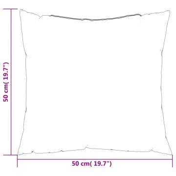 Sofa Cushions 4 pcs Leaf Pattern 50x50 cm - Hipomarket